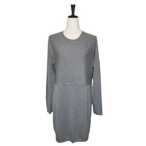 J. Jill Gray Wool Blend Long Sleeve Sweater Dress Size M